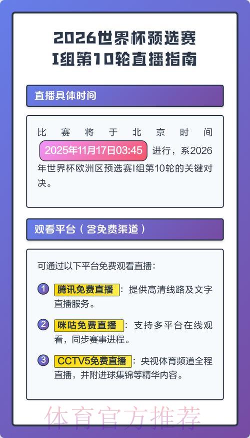 2026世界杯直播全攻略:开赛前必备收看渠道一览 2026世界杯直播全攻略:开赛前必备收看渠道一览